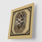 Horloge Carrée Art déco (Angle)