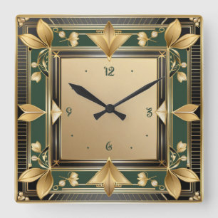Horloge Carrée Art Déco