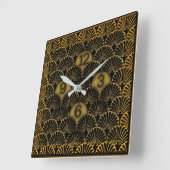 Horloge Carrée Art déco (Angle)