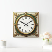 Horloge Carrée Art déco (Maison)