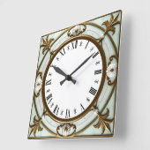 Horloge Carrée Art Deco (Angle)