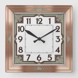 Horloge Carrée Art Déco