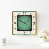 Horloge Carrée Art Déco (Maison)