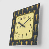 Horloge Carrée Art déco (Angle)
