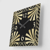 Horloge Carrée Art déco (Angle)