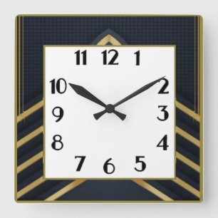 Horloge Carrée Art Déco
