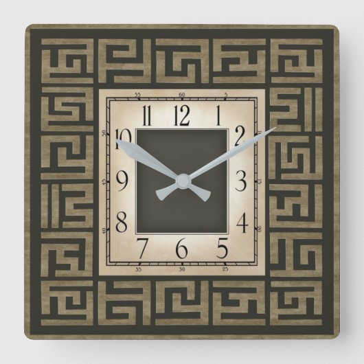 Horloge Carrée Art déco (Recto)