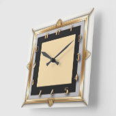 Horloge Carrée Art déco (Angle)