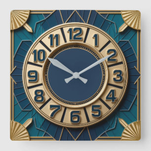 Horloge Carrée Art Déco