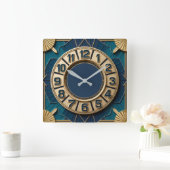 Horloge Carrée Art Deco (Maison)