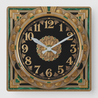 Horloge Carrée Art Déco