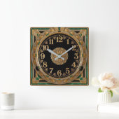 Horloge Carrée Art Déco (Maison)