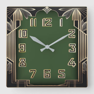 Horloge Carrée Art Déco