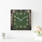 Horloge Carrée Art Déco (Maison)
