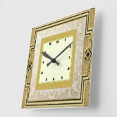 Horloge Carrée Art déco (Angle)