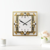 Horloge Carrée Art déco (Maison)