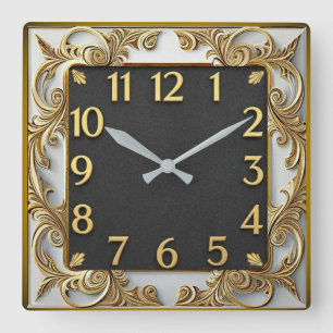 Horloge Carrée Art Déco