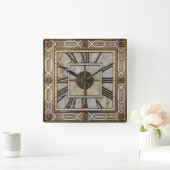Horloge Carrée Art Déco (Maison)