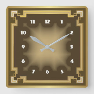 Horloge Carrée Art déco