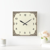 Horloge Carrée Art Déco (Maison)