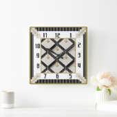 Horloge Carrée Art Déco (Maison)