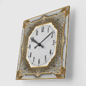 Horloge Carrée Art Déco (Angle)