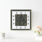 Horloge Carrée Art Déco (Maison)
