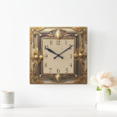 Horloge Carrée Art déco (Maison)