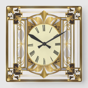 Horloge Carrée Art déco