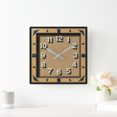 Horloge Carrée Art Déco (Maison)