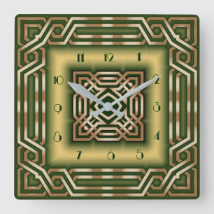 Horloge Carrée Art Deco
