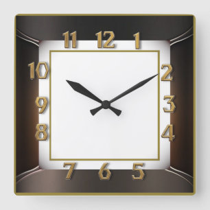 Horloge Carrée Art Déco