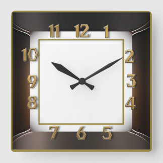 Horloge Carrée Art Déco