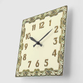 Horloge Carrée Art  Deco (Angle)