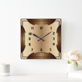 Horloge Carrée Art Déco (Maison)
