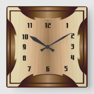 Horloge Carrée Art Déco