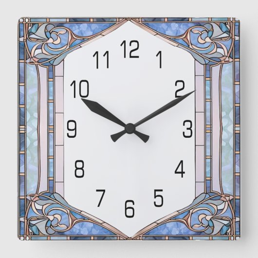 Horloge Carrée Art Déco (Recto)