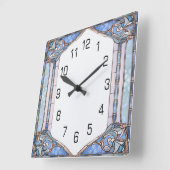 Horloge Carrée Art Déco (Angle)