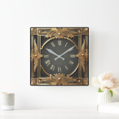 Horloge Carrée Art Déco (Maison)
