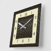 Horloge Carrée Art déco (Angle)