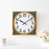 Horloge Carrée Art Déco (Maison)