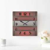 Horloge Carrée Art Déco (Maison)