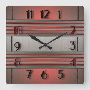 Horloge Carrée Art Déco