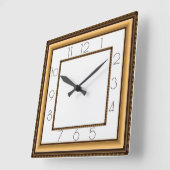 Horloge Carrée Art déco (Angle)