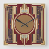 Horloge Carrée Art déco (Recto)