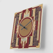 Horloge Carrée Art déco (Angle)