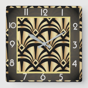 Horloge Carrée Art déco