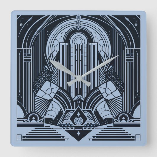 Horloge Carrée Art déco (Recto)