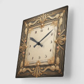 Horloge Carrée Art déco (Angle)