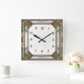 Horloge Carrée Art Déco (Maison)